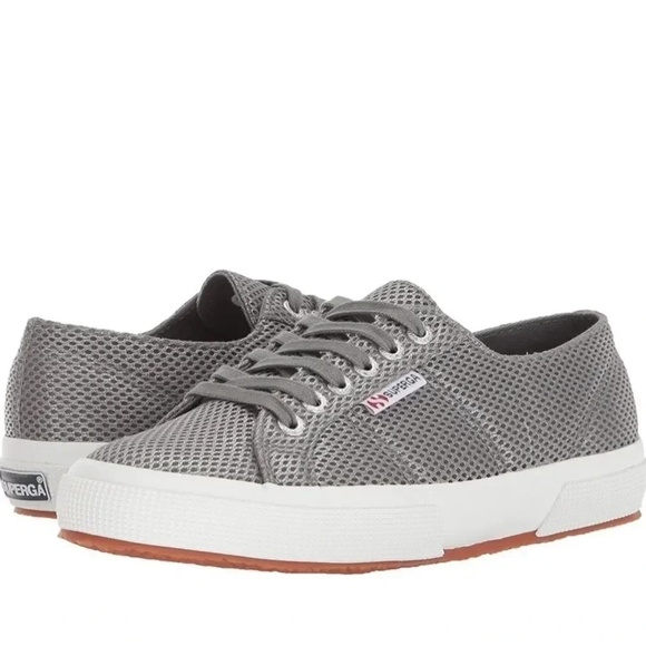 Superga Shoes 2750 Metallic Grey Silver Cotu Classic Sneakers 6.5 - Picture 1 of 13